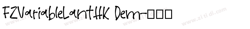 FZVariableLanTHK Dem字体转换
